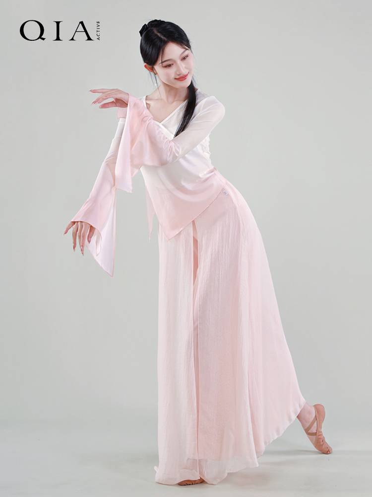 Qia Classical Dance Dance Funmore Dance Gradient Dance Dance Dance Dance Gine clothes Chinese dance elegant body performance clothes
