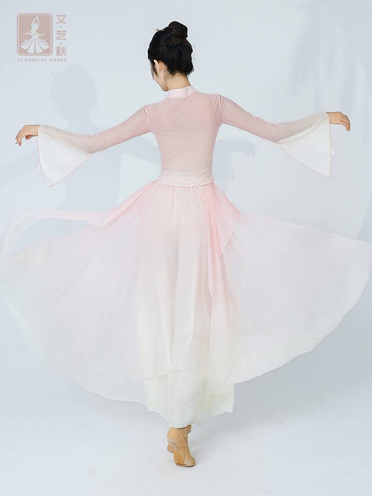 Summer Chun Song Classical Dance Dance Cheongsam Top Gradient Gravity Gatey Jacket Chinese Practice Services Han Tangfeng Performance Services