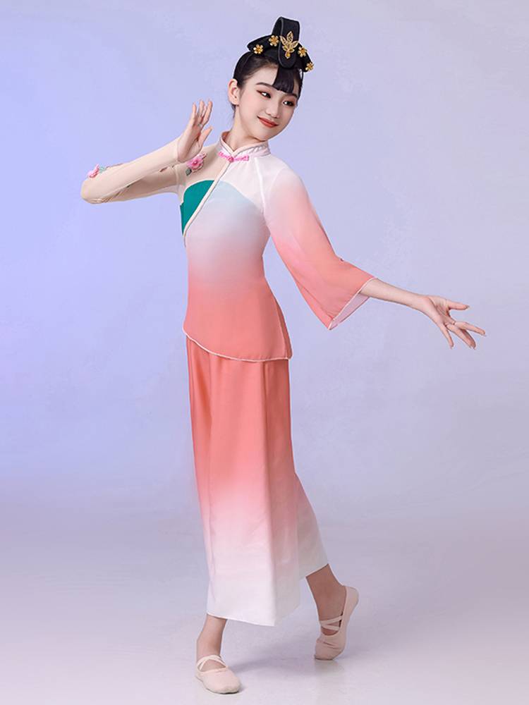 Children's performance service Weiyu Duzun Lotus Award Embroidery Fragrance Dance Dance Service Chinese Classical Classical Dance Flowing Yangge Service