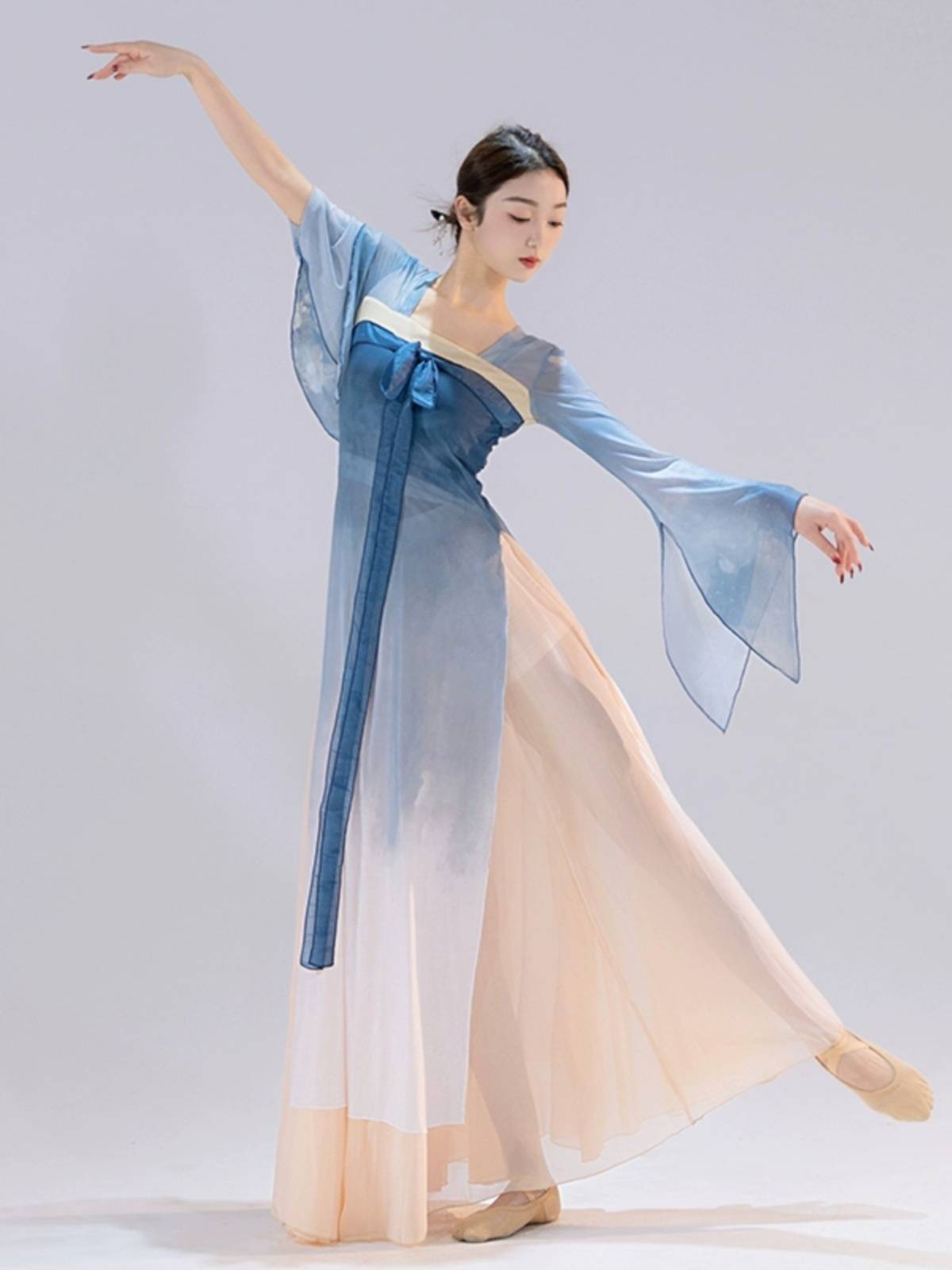 New classical dance yarn body rhyme performance service girl elegant Chinese style fairy training skills dance set female