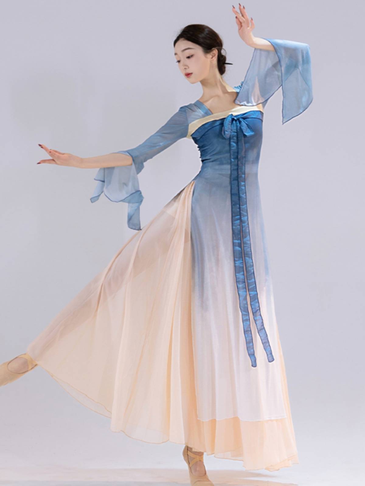 New classical dance yarn body rhyme performance service girl elegant Chinese style fairy training skills dance set female