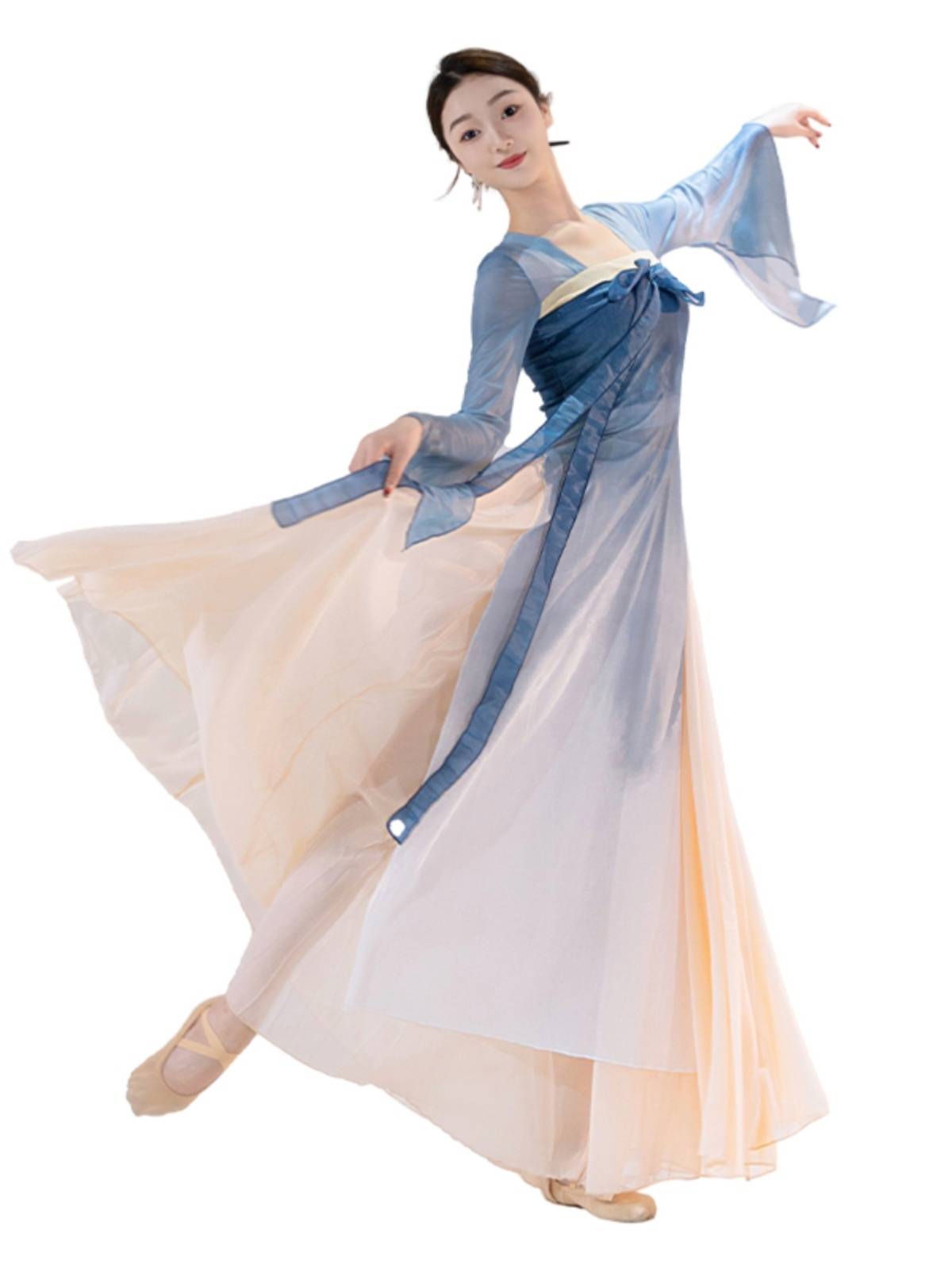 New classical dance yarn body rhyme performance service girl elegant Chinese style fairy training skills dance set female