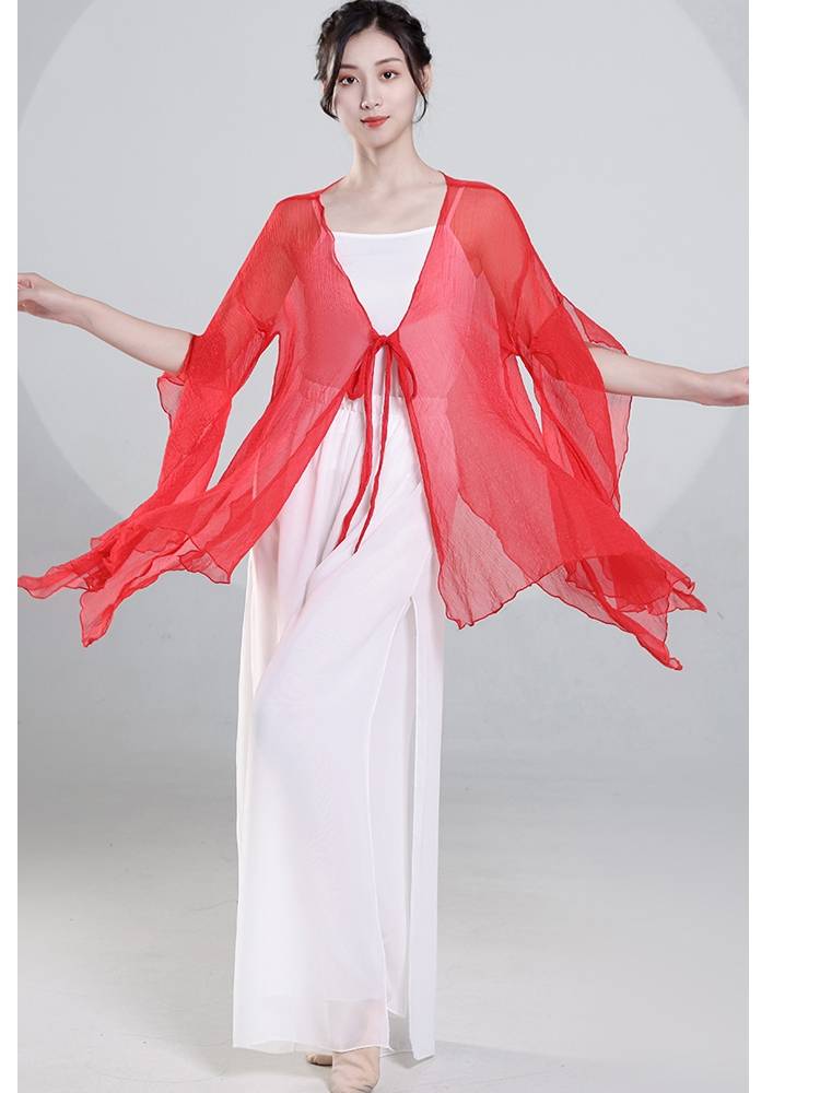 Classical dance clothing women's loose, breathable, elegant wide legs Modern dance pants Chinese style dance rhyme pants performance service