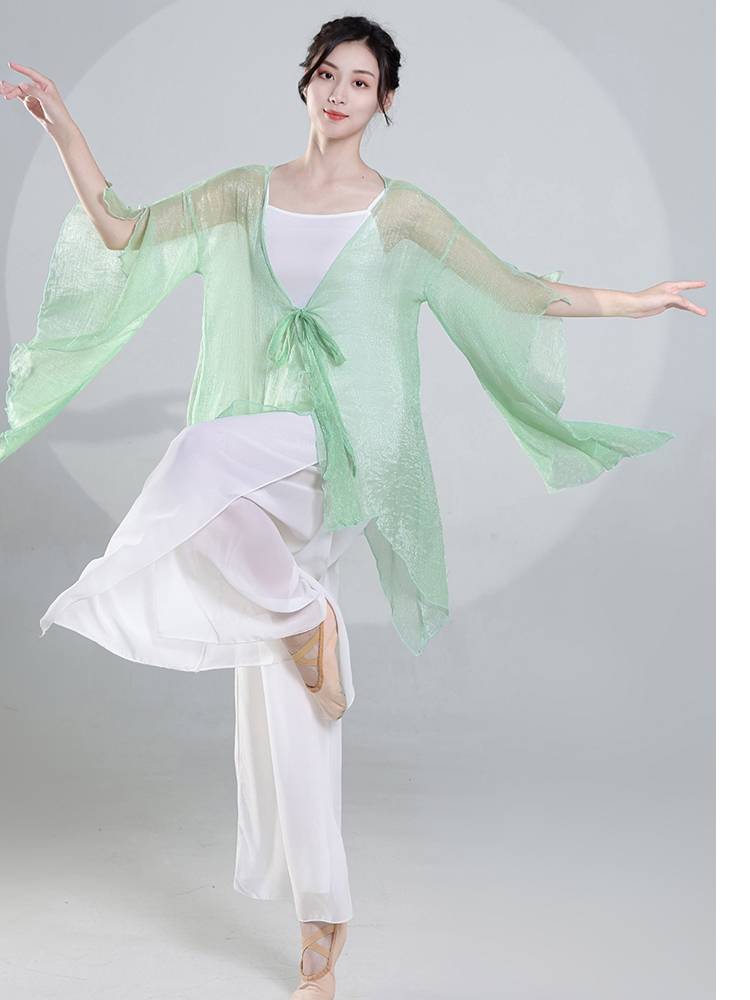 Classical dance clothing women's loose, breathable, elegant wide legs Modern dance pants Chinese style dance rhyme pants performance service