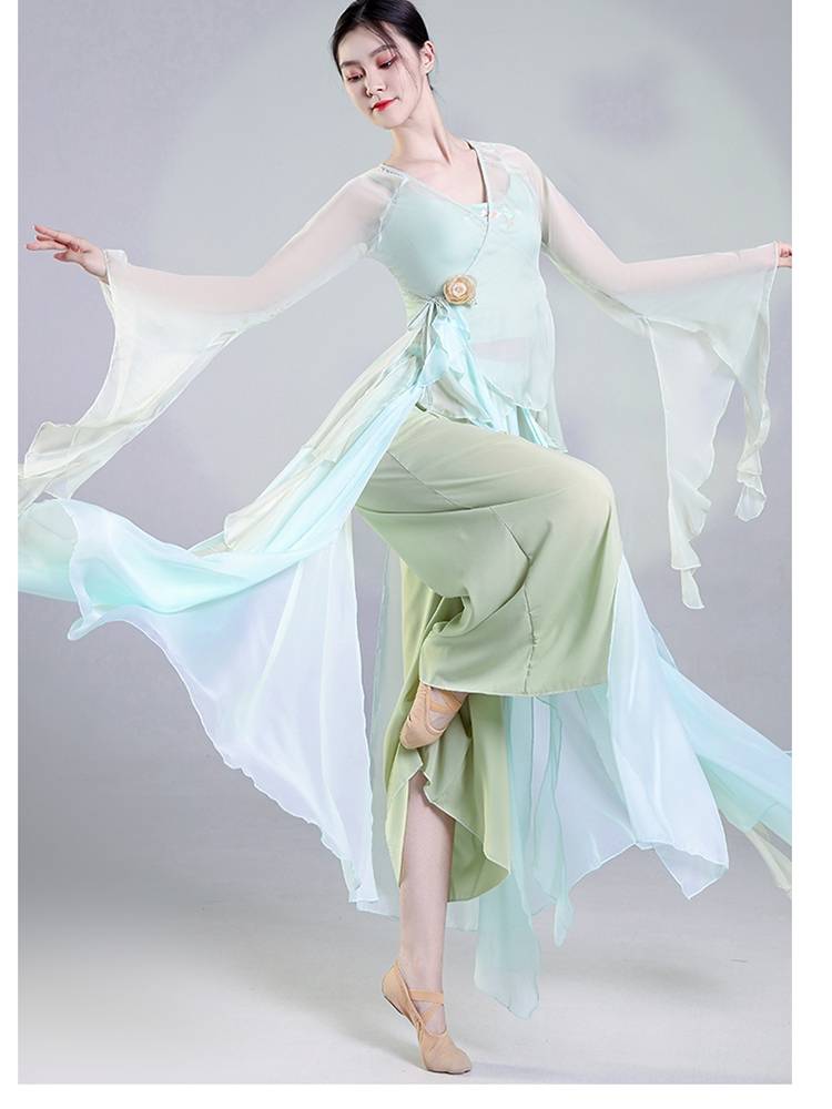 Classical dance clothing a whole set of Chinese dance nation's ancient style practice clothing performance service women's charm and elegant fairy suit