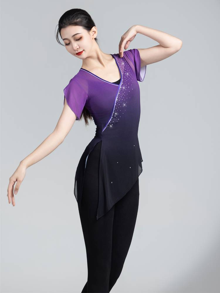 Classical dance yarn clothing, elegant fairy, rhyme clothing Chinese dance exercise skills test base training class performance dance service