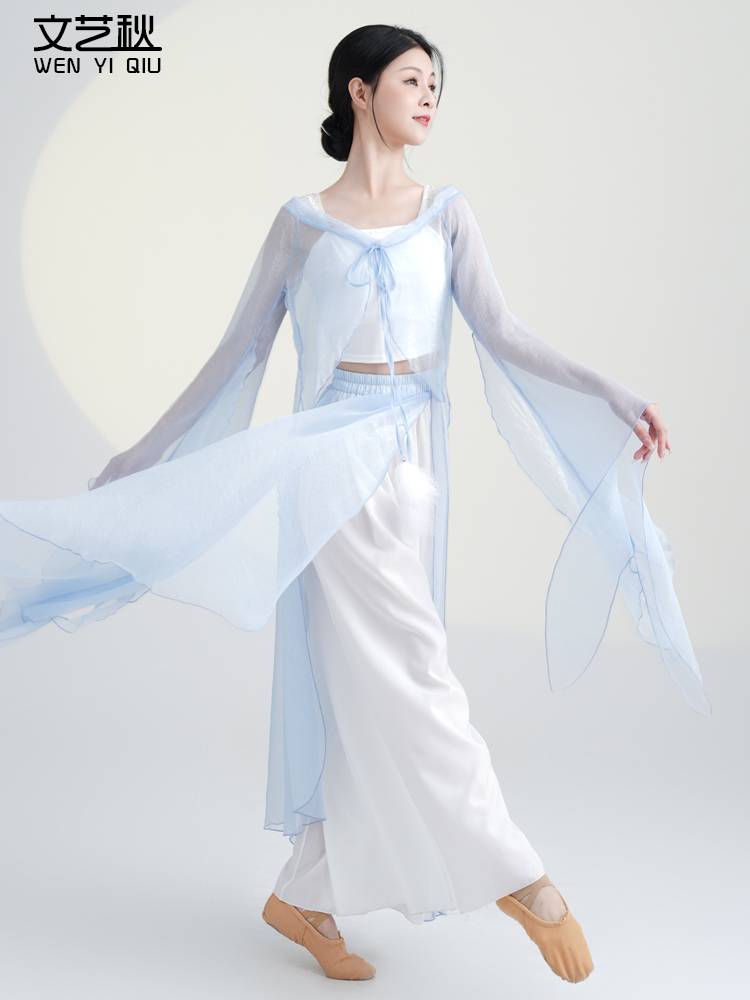 Summer national style classical dance clothing elegant female body rhyme against the gauze fairy, wearing Chinese practice, performance clothing