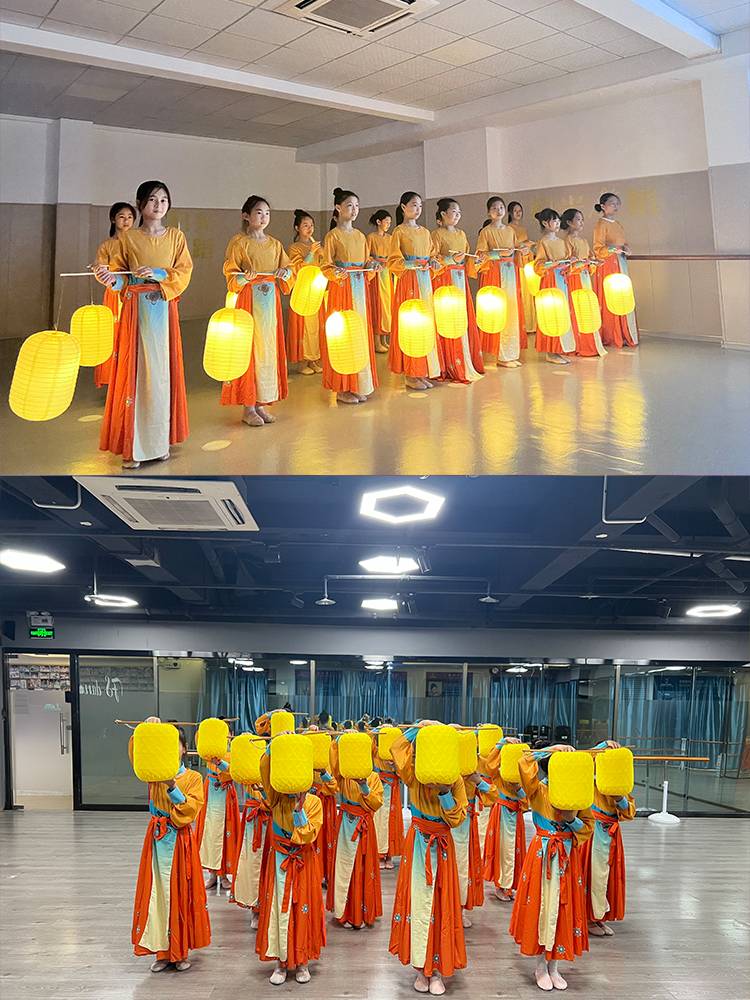 Hometown Monthly Dance Classical Dance Performance Club the same clothes Hanfu skirt Chinese style elegant female lantern props