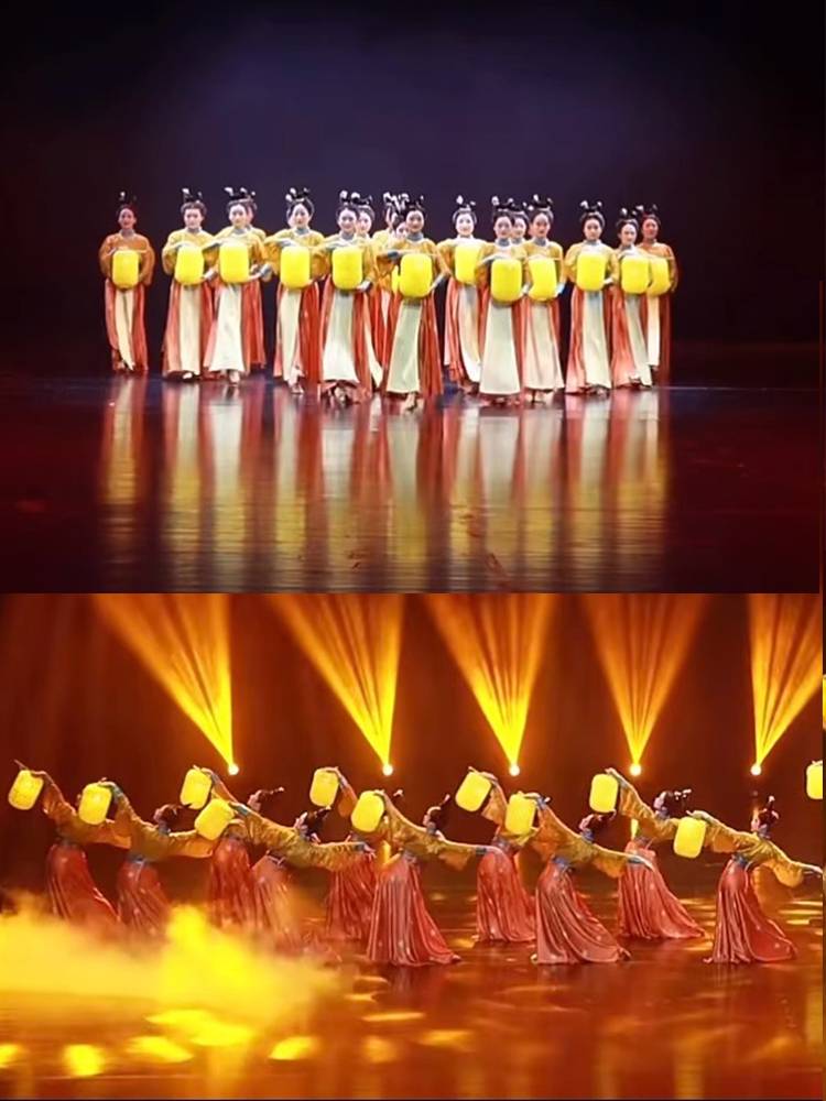 Hometown Monthly Dance Classical Dance Performance Club the same clothes Hanfu skirt Chinese style elegant female lantern props