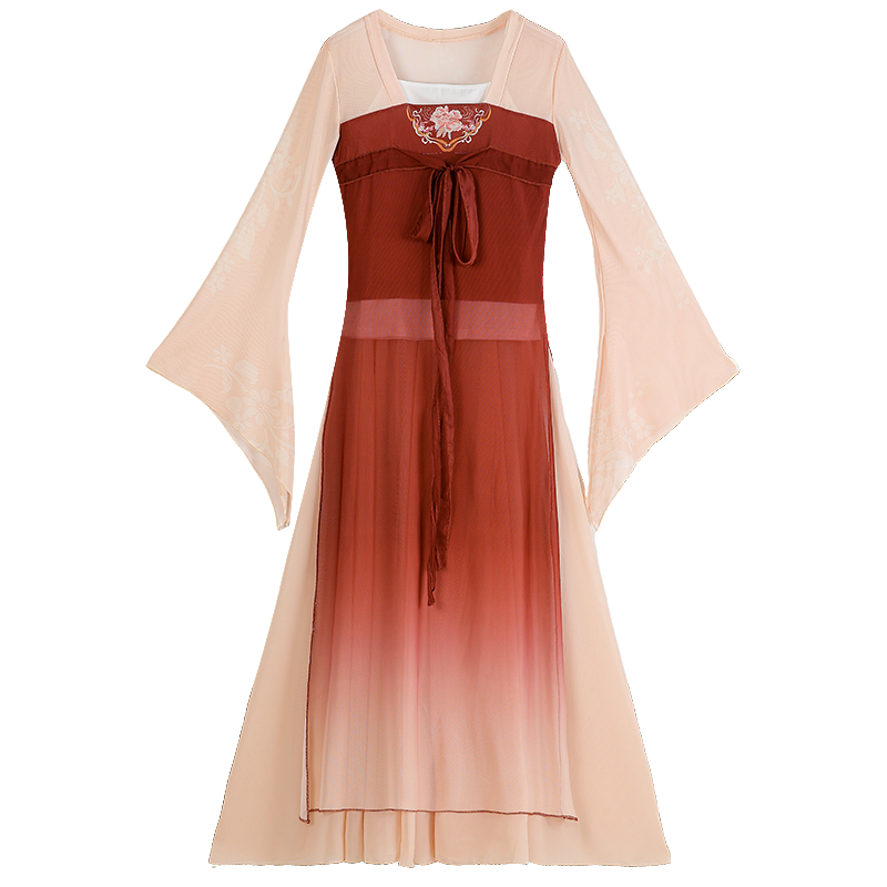 Classical dance clothing female elegant ancient style rhyme rhyme, Han Tangqi chest ribbon long skirt, Chinese dance performance clothing
