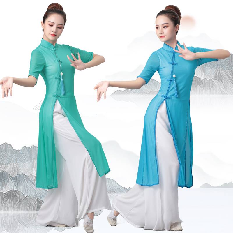 Douyin Mao Yulin, the same model Odi Cheongsam Classical Dance National Performance Services Practice Service Plaza Dance Flowing Performance Service