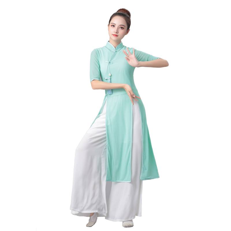 Douyin Mao Yulin, the same model Odi Cheongsam Classical Dance National Performance Services Practice Service Plaza Dance Flowing Performance Service