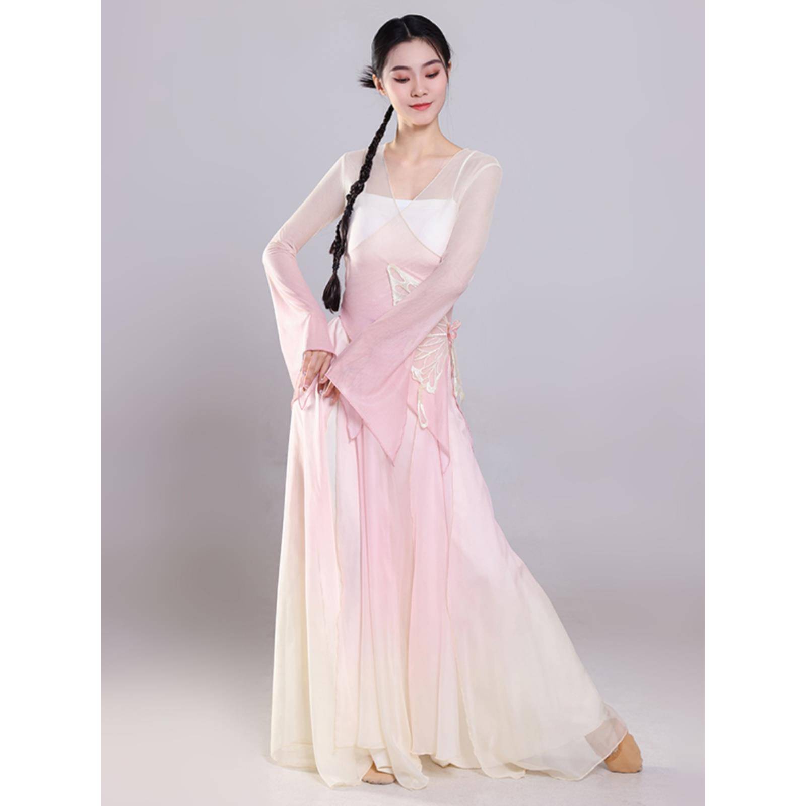 Spring Song Classical Dance Gradm -changing Poor Butterfly Body Rhymes Practice Female Female Performing Jacket Chinese Dance Performance Set