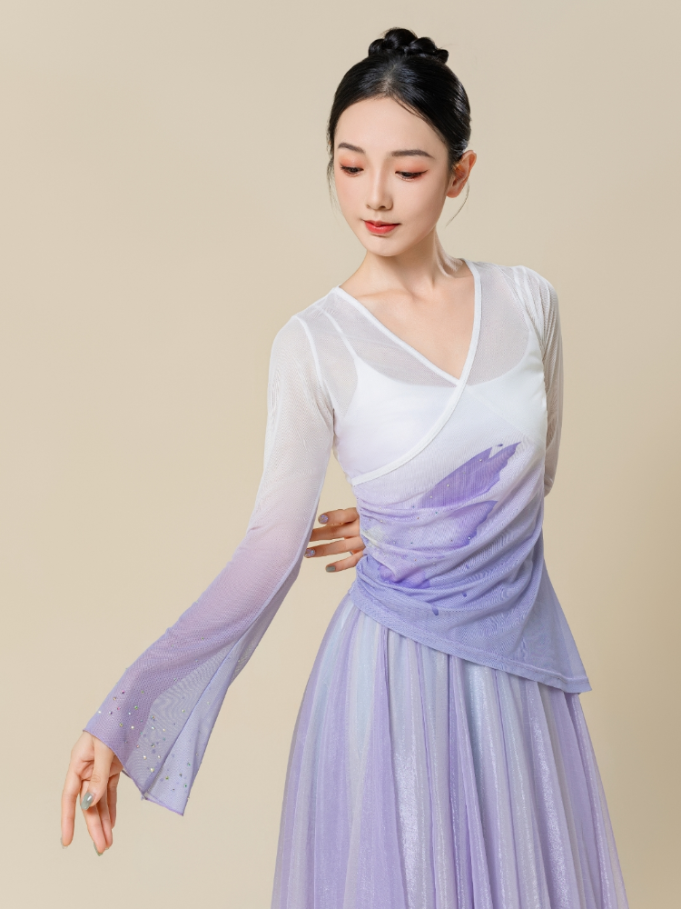 Classical dance body rhyme, Zhang Bing, the same Chinese dance gradient double layer elegant 720 big dressing performance service