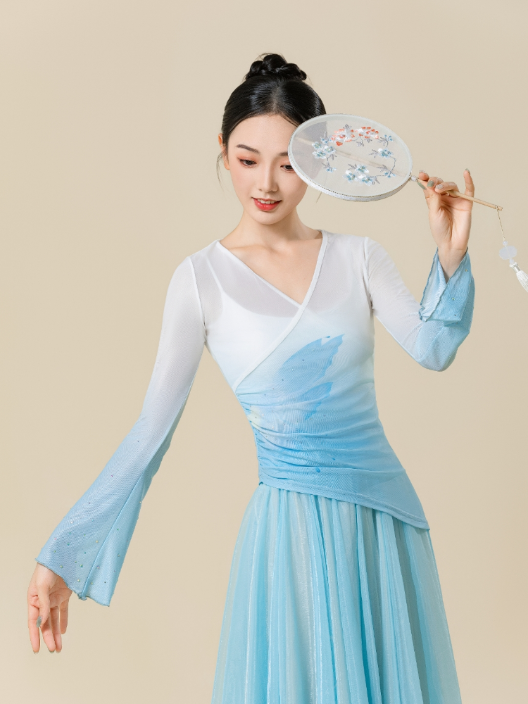 Classical dance body rhyme, Zhang Bing, the same Chinese dance gradient double layer elegant 720 big dressing performance service