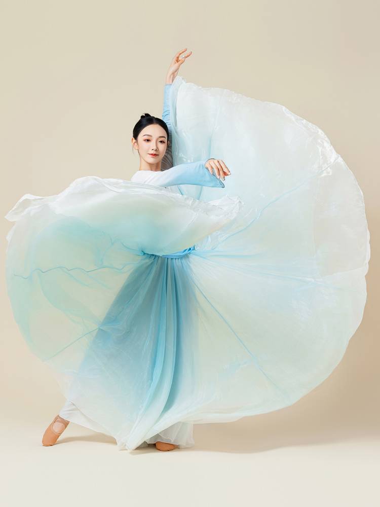 Classical dance body rhyme, Zhang Bing, the same Chinese dance gradient double layer elegant 720 big dressing performance service