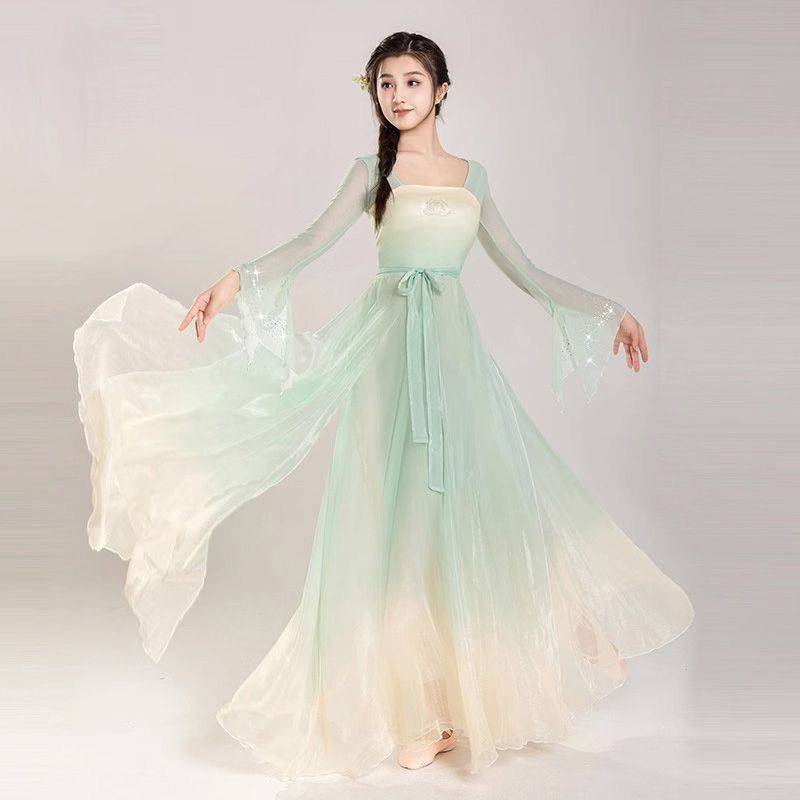 Classical dance dance clothing, Yunding Ya Ya Yao Chinese Dance Flower Performance Dress Performance Clothing Female Dress Examination Performance Performance