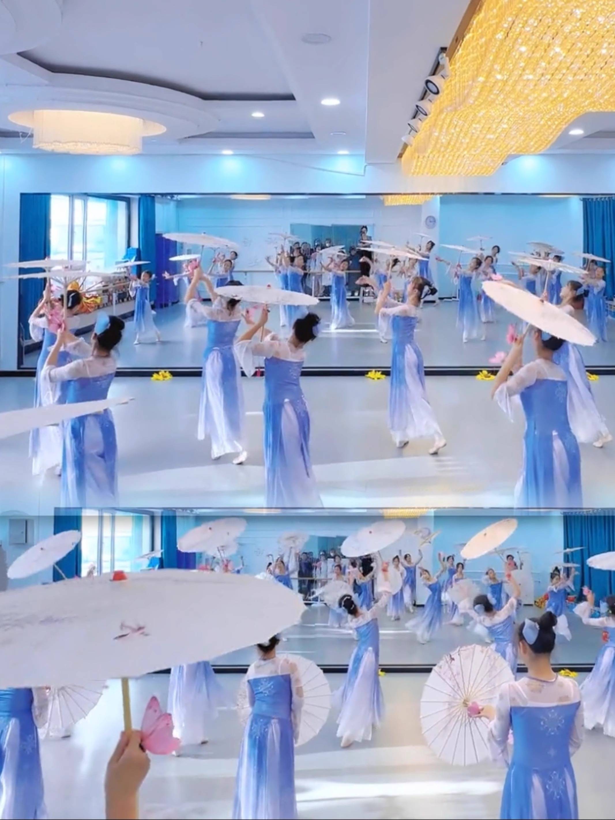 Ru Meng Ling Dance Performance Clothing Children's Classical Dance Performing Female Hanfu Skirt Body Rhymes Oil Paper Umbrella Prudes