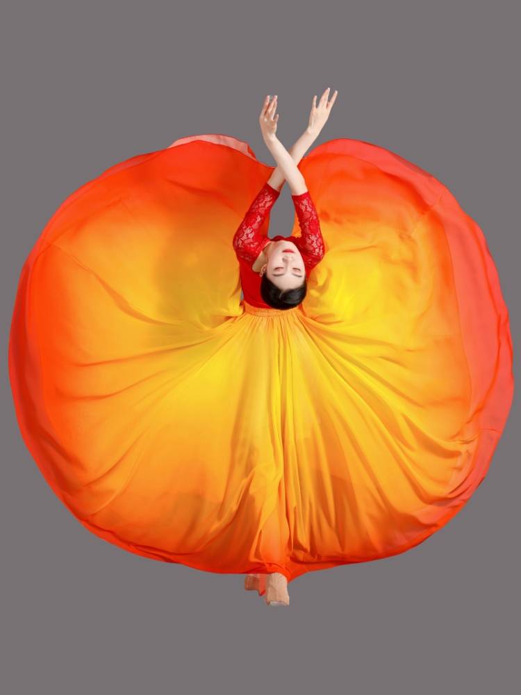720 Classical Dance Female Female Permanent Practice Service New Art Test Performance Skirt National Chinese Dance Skirt