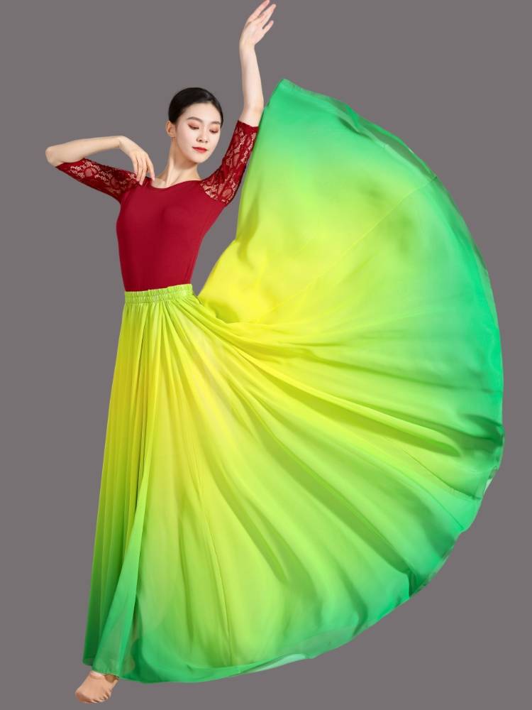 720 Classical Dance Female Female Permanent Practice Service New Art Test Performance Skirt National Chinese Dance Skirt