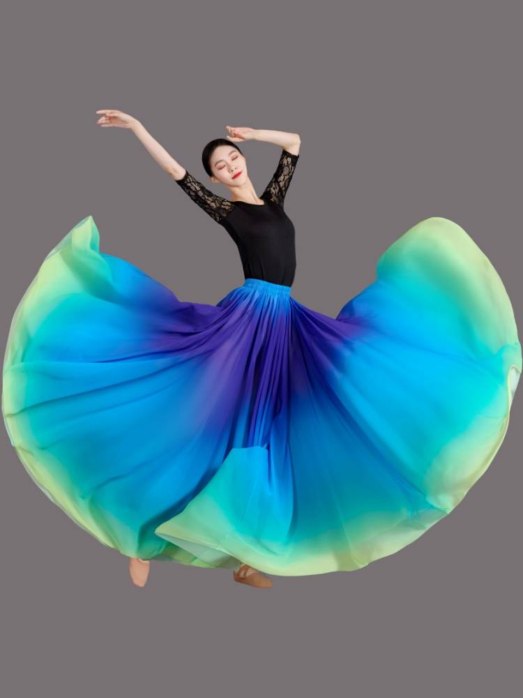 720 Classical Dance Female Female Permanent Practice Service New Art Test Performance Skirt National Chinese Dance Skirt