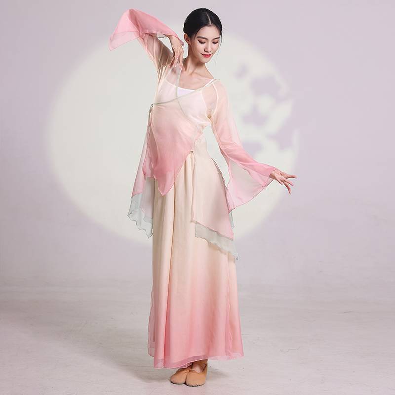 2023 Spring Classical Dance Practice Dressing Uniforms Severe Body Rhymes Chinese Style National Dance Series Performance Set