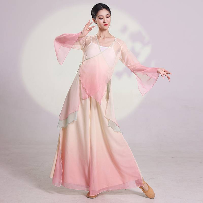2023 Spring Classical Dance Practice Dressing Uniforms Severe Body Rhymes Chinese Style National Dance Series Performance Set