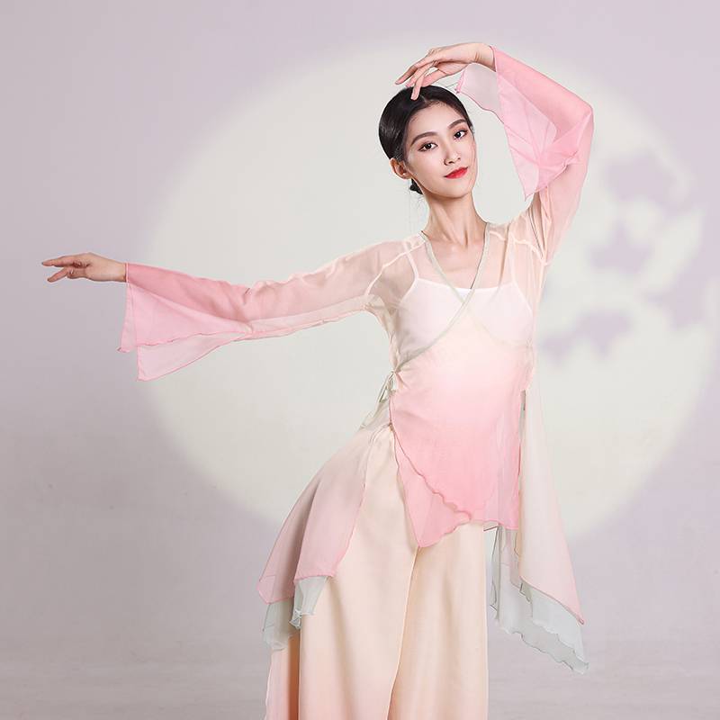 2023 Spring Classical Dance Practice Dressing Uniforms Severe Body Rhymes Chinese Style National Dance Series Performance Set