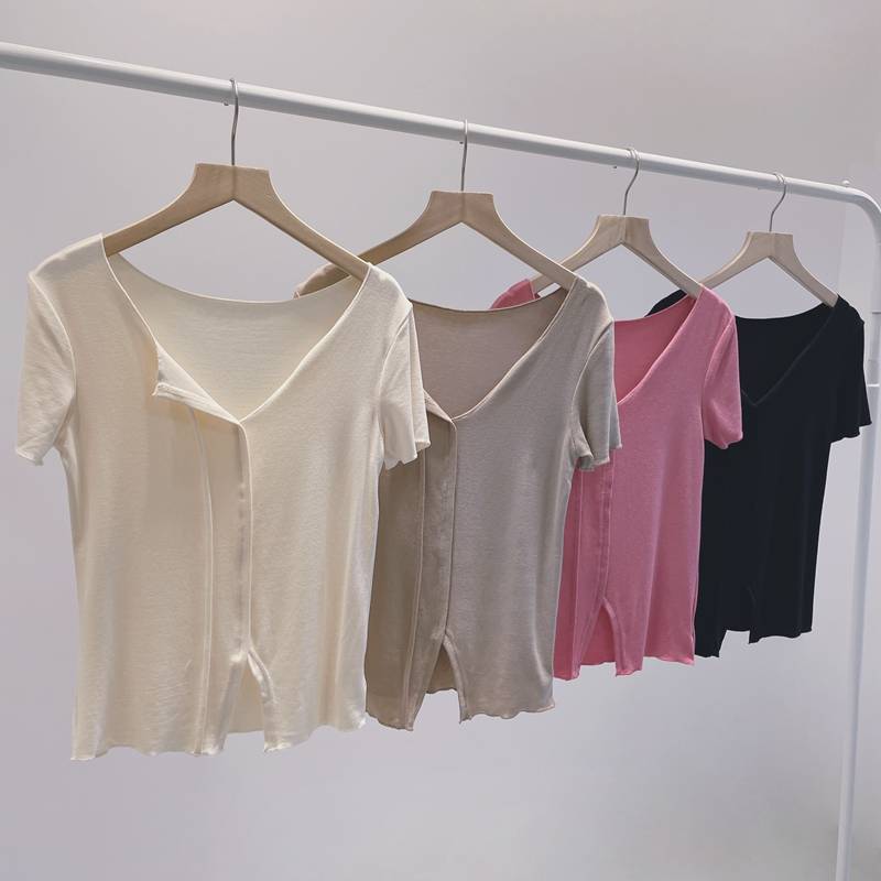 Dance service practice service female short -sleeved classical dance modern dance Chinese dance slim training uniform top sports base training service