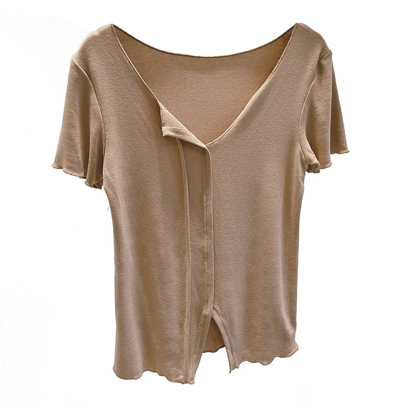 Dance service practice service female short -sleeved classical dance modern dance Chinese dance slim training uniform top sports base training service