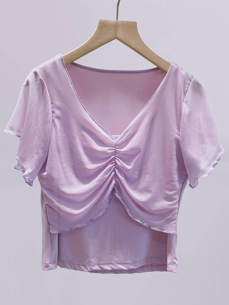 Slim Slim Slim two -piece Classical Dance Modern Dance Chinese Dance Practice Sports Server Student Training Services Purple Fan