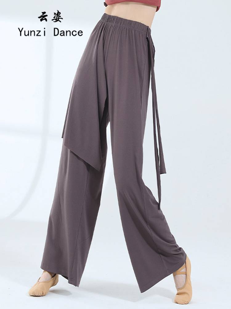 Modern dance pants dance clothes practice clothes Chinese dance summer wide -leg pants new elegant classical dance base training uniform