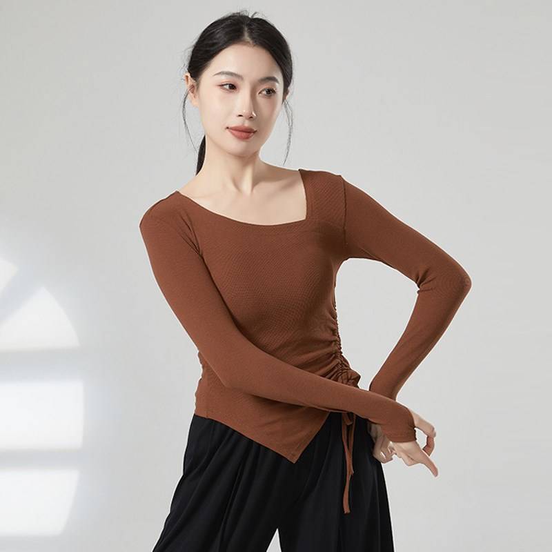Dance base training service new modern dance exercise uniforms, yoga clothing slim jacket classical dance training service spring