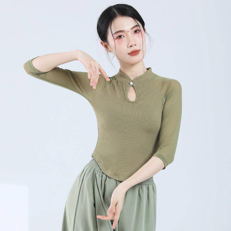Classical dance cheongsam collar dance stand -up dance thin dance dance service performance service clothes -shaped sports service teacher practice uniform