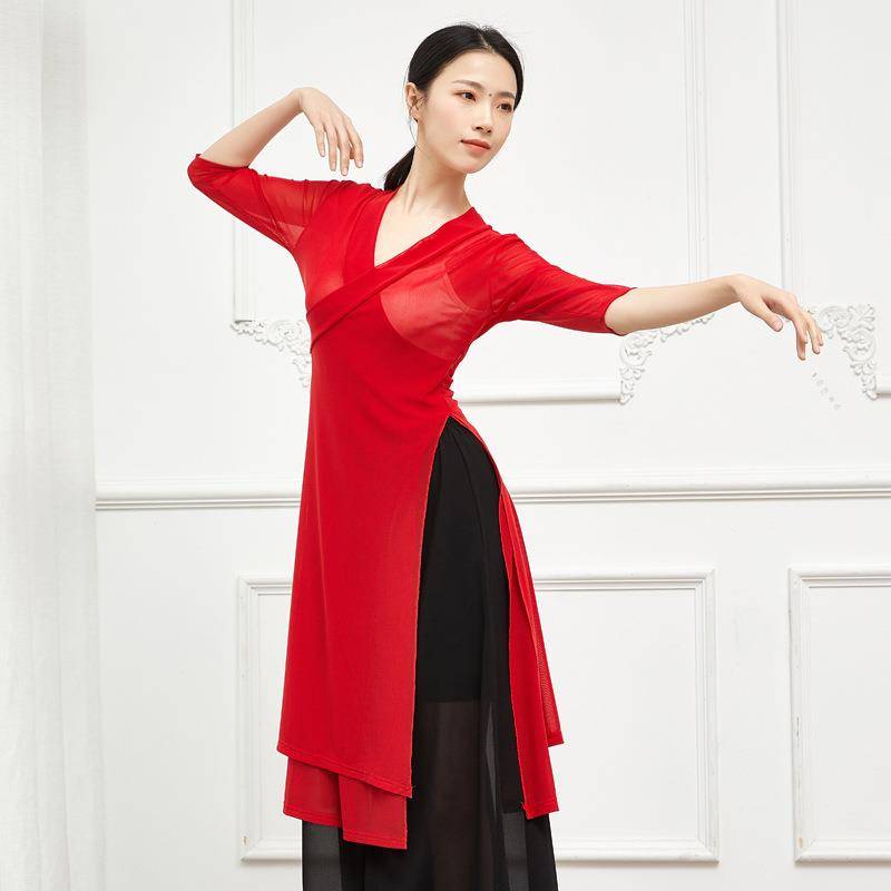 Clearance ~ Classical Dance Practice Gongshu Chinese Wind, Specifier wide -leg pants jersey