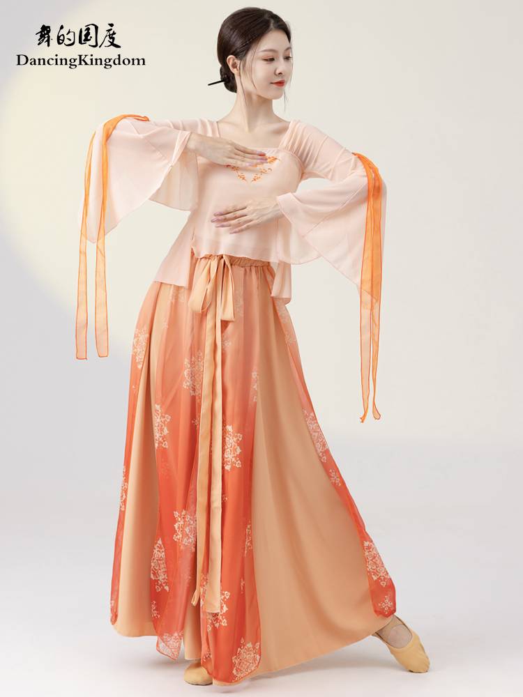 Dance of the national classical dance service female elegant gauze fairy top training, exercise of Chinese dance national dance performances