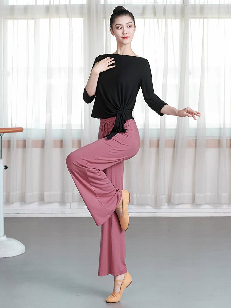 Autumn new Modal loose dance wide -leg pants practice service women's clothes Chinese classical modern dance service