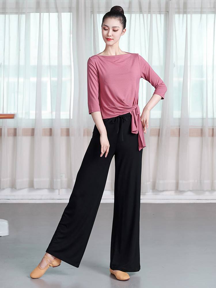 Autumn new Modal loose dance wide -leg pants practice service women's clothes Chinese classical modern dance service