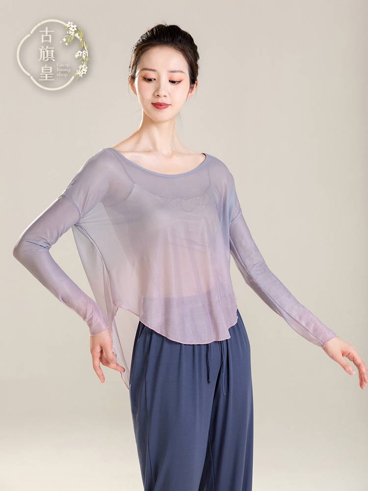 Ancient Banner Emperor Classical Dance Dance Clothing Flowing Body Rhyme Gradient Giney Jacket Chinese Dance Modern Dance Adult Practice Series