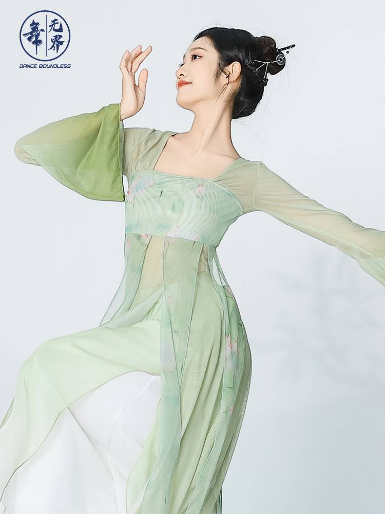 Dance Wujie Classical Dance Clothing Yundi Yaisha Yuxian Qigang Practice Dress Performance Clothing Female Dress
