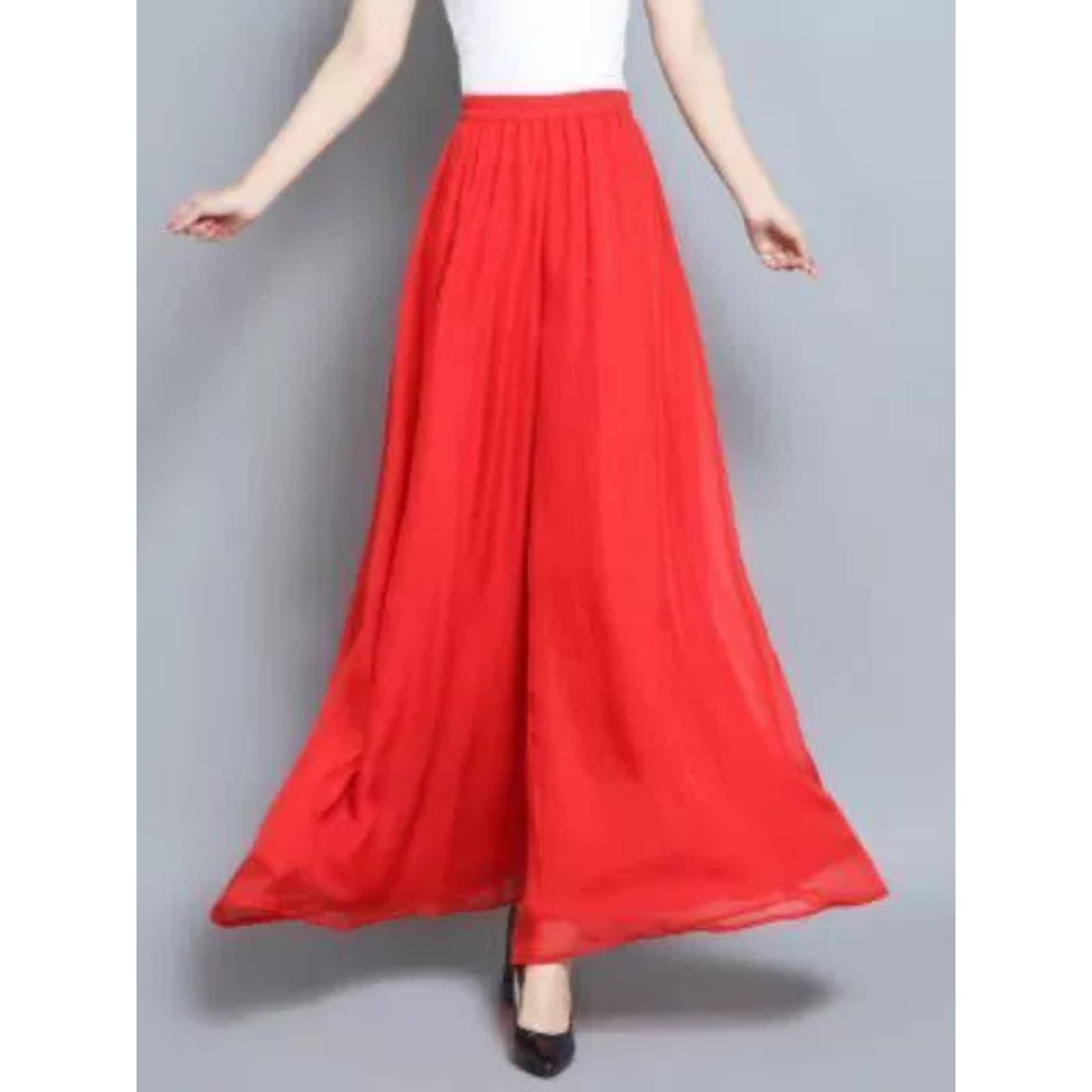 Classical dance trousers white skirt -shaped body practice clothes gauze jacket dance, elegant pants skirt, Chinese dance wide -legged girl