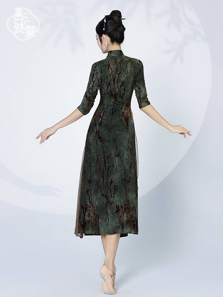 Shan Rantang Classical Dance Cheongsam Dance Service Women's Dance Dedicated Republic of China Slender Chinese Dance Practice Performance Service