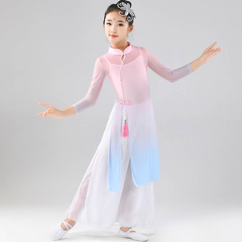 Children's Classical Dance Dance Fun Dressing Dressing Rhyme Gine Girls Chinese Dance Performance Service National Dance Children Chinese Fashion Clothing