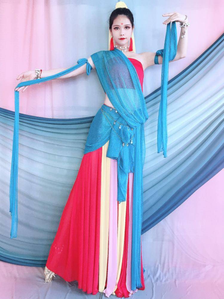 Dunhuang Feitian Exotic Dance Dance Server Putting Classical Dance Monthly Dance Girl Performing Children's Ancient Style Gigong Set