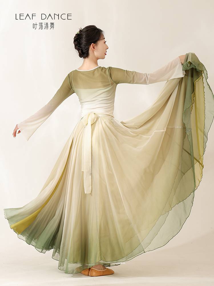 Ye Luo Qing Dance Classical Dance Rhyme Rhyme Gradient Gargam Skirt Chinese Dance Foundation Art Test Dance Dance Dance