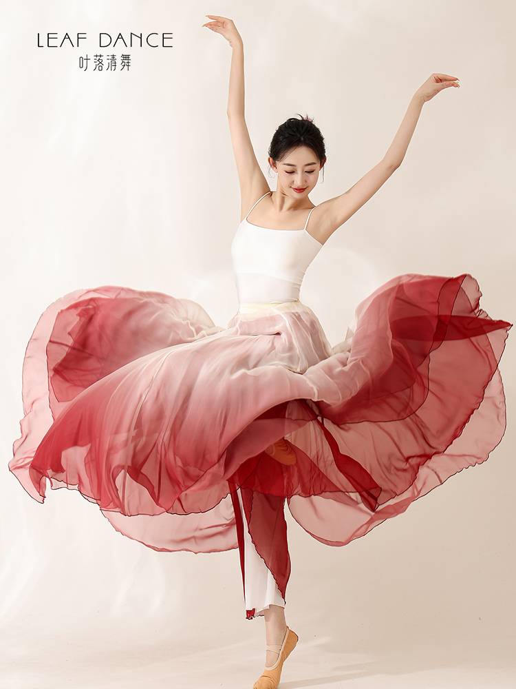 Ye Luo Qing Dance Classical Dance Rhyme Rhyme Gradient Gargam Skirt Chinese Dance Foundation Art Test Dance Dance Dance