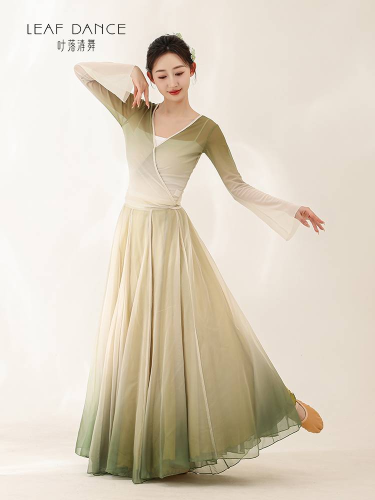 Ye Luo Qing Dance Classical Dance Rhyme Rhyme Gradient Gargam Skirt Chinese Dance Foundation Art Test Dance Dance Dance