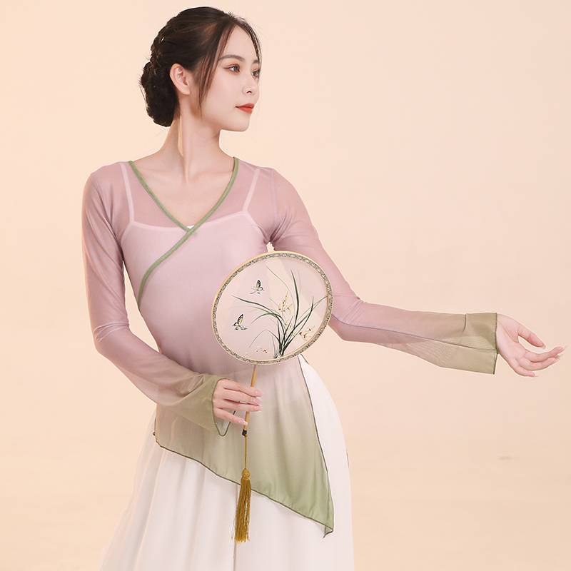 Classical dance clothing female elegant practice service Chinese style art test clothing body rhyme yae Chinese dance performance suit suits