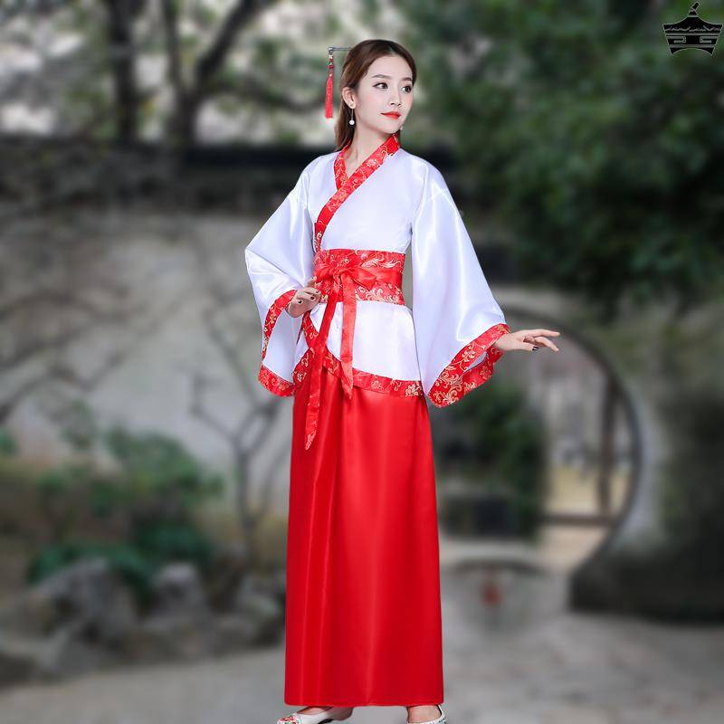 Tang Costume Hanfu Female Fairy Concubine Princess PERFORMING THE CLASSICAL DANCE HAN TANGQU Hem hem Hemfe