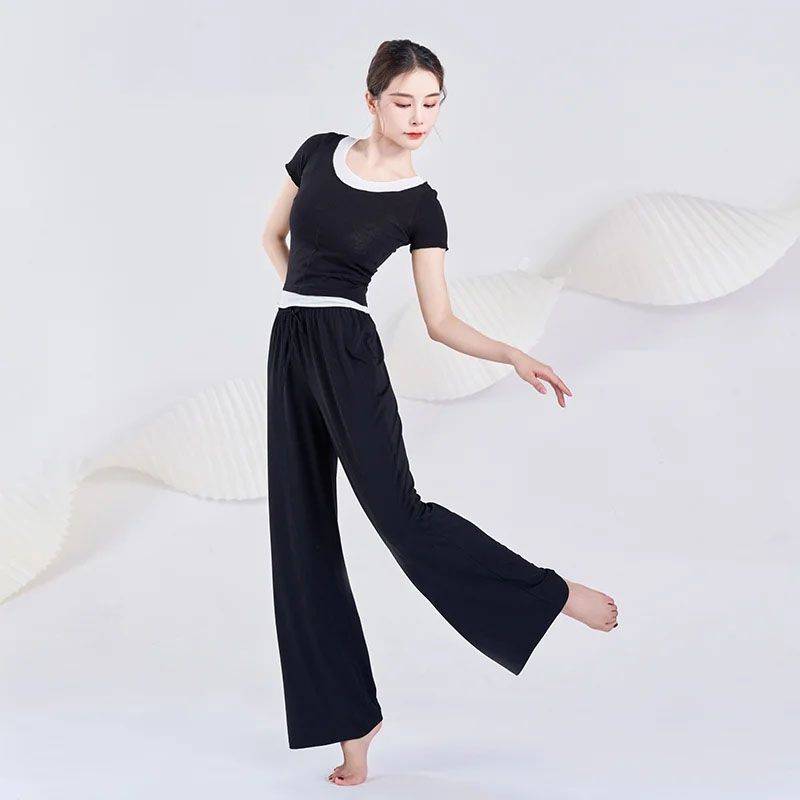 Dance pants Classical dance exercise, female elegant leg pants modern dance -shaped dress Chinese dance national clothing